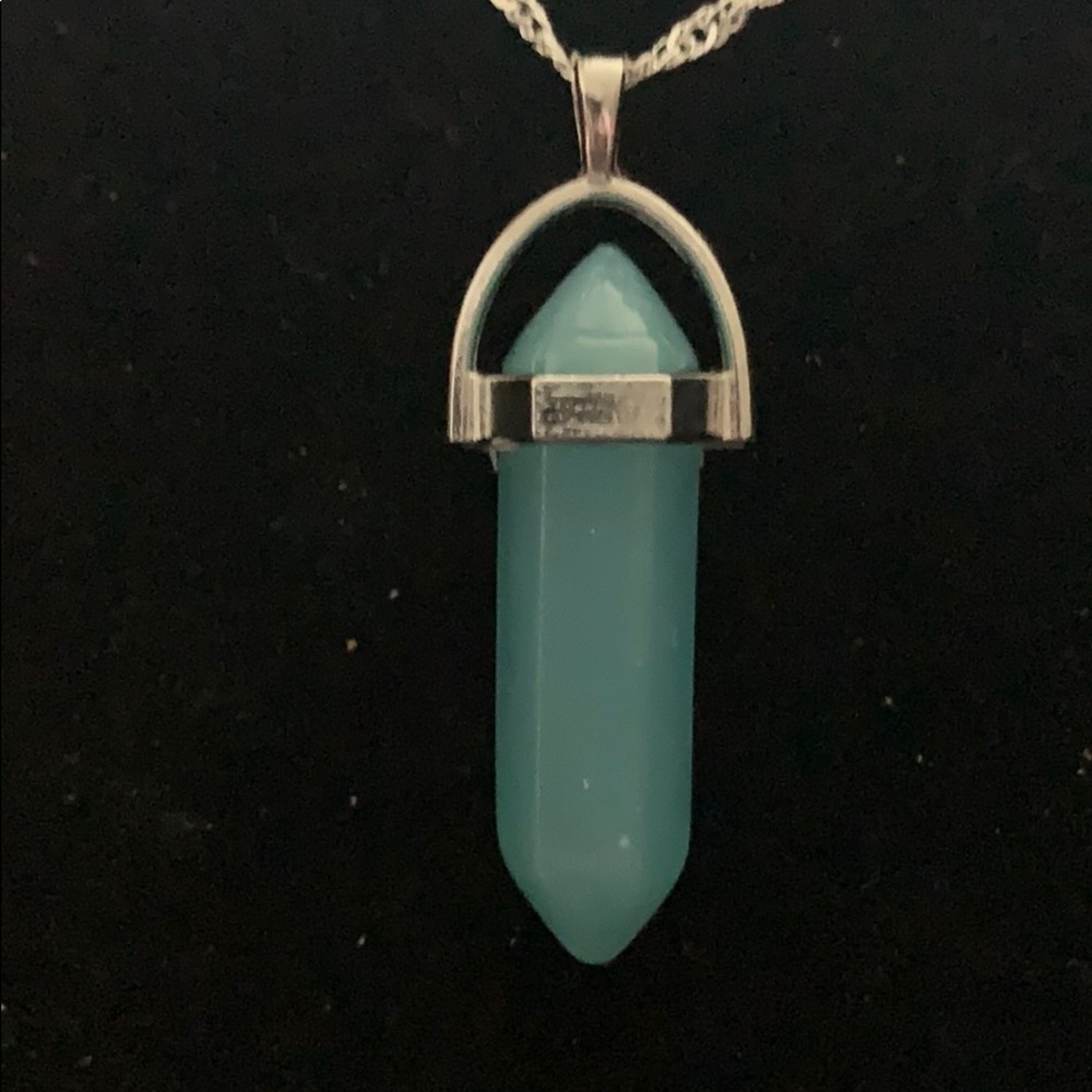 Pendant Charka Healing Stone Necklace - Picture 1 of 3